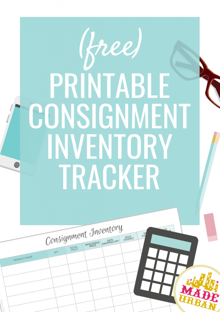 Printable Consignment Inventory Tracker