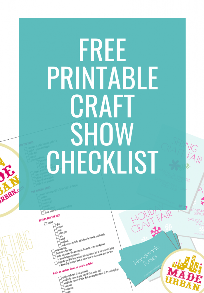 Free Printable Craft Show Checklist