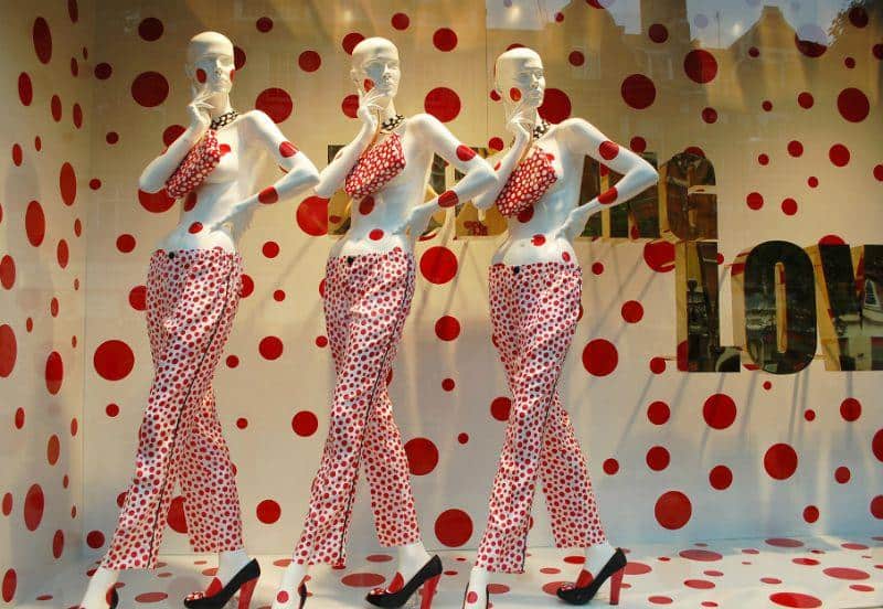 Pattern repetition visual merchandising