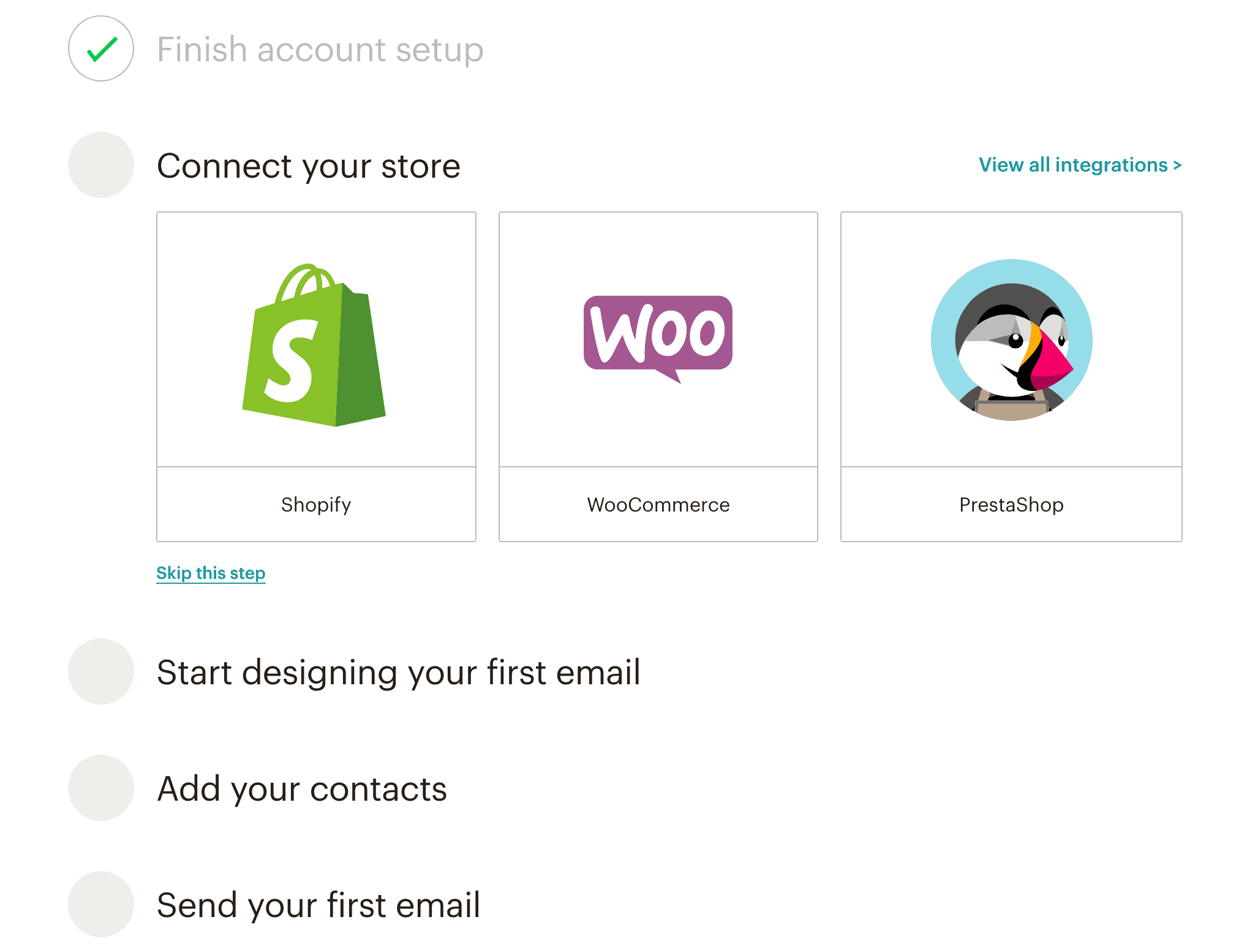 Mailchimp connect apps