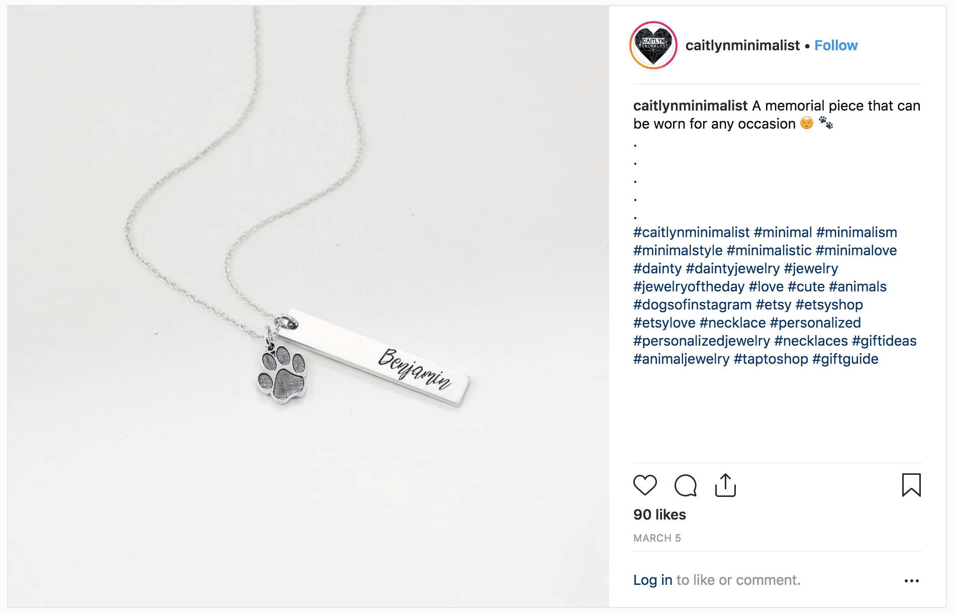 Caitlyn Minimalist Necklace post