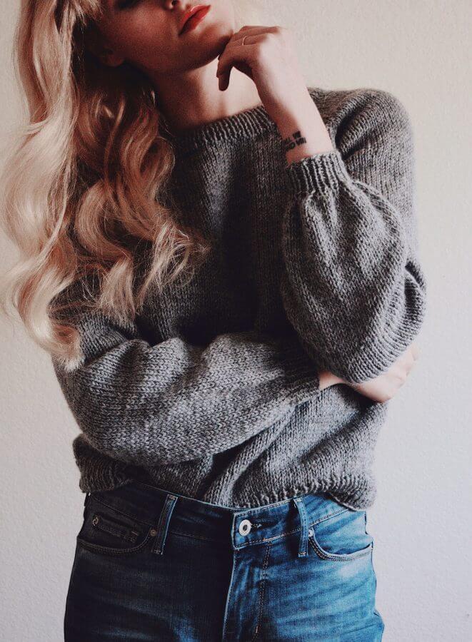 handmade knit sweater