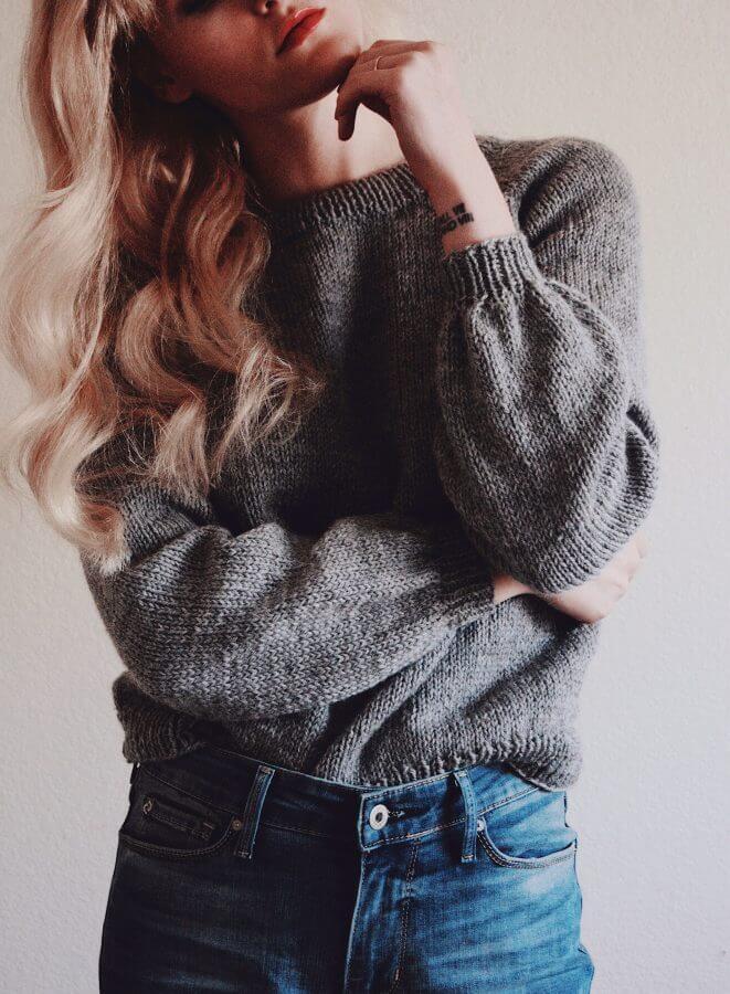 handmade knit sweater