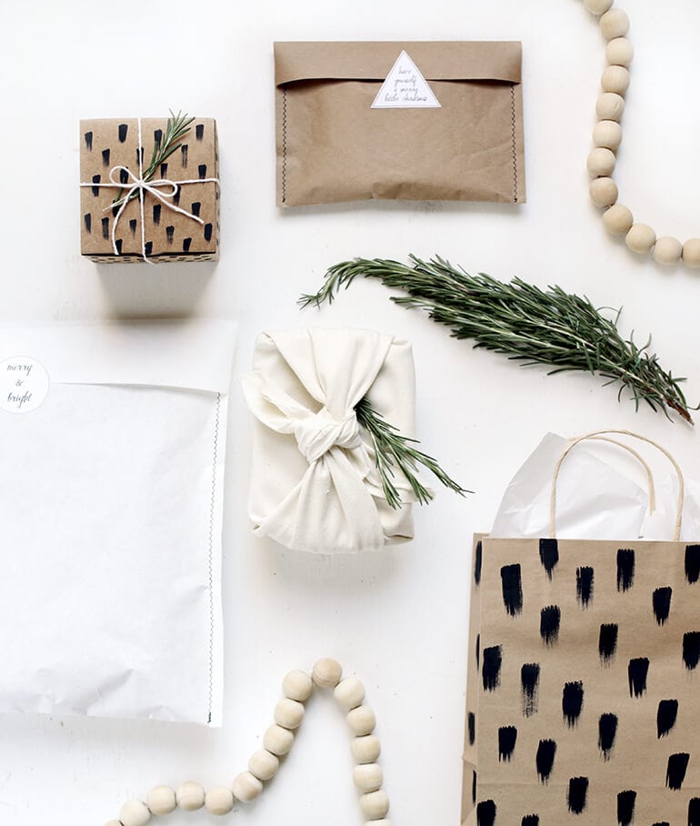 Natural Christmas wrapping paper