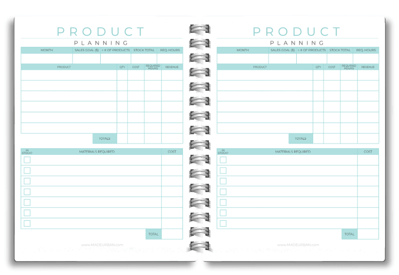 Product Planning Worksheet