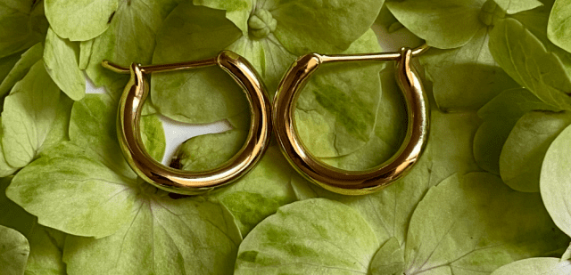 Gold Huggie Hoop Earrings