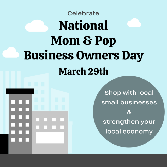 National mom and pop business owners day social media image 5