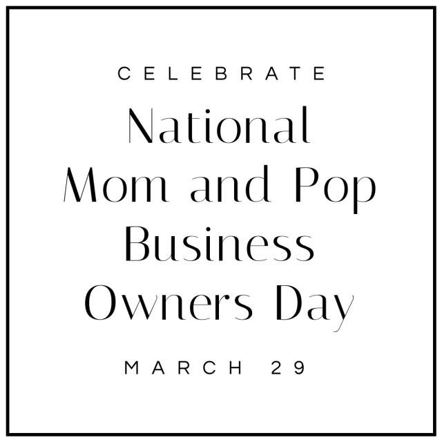 National mom and pop business owners day social media image 1