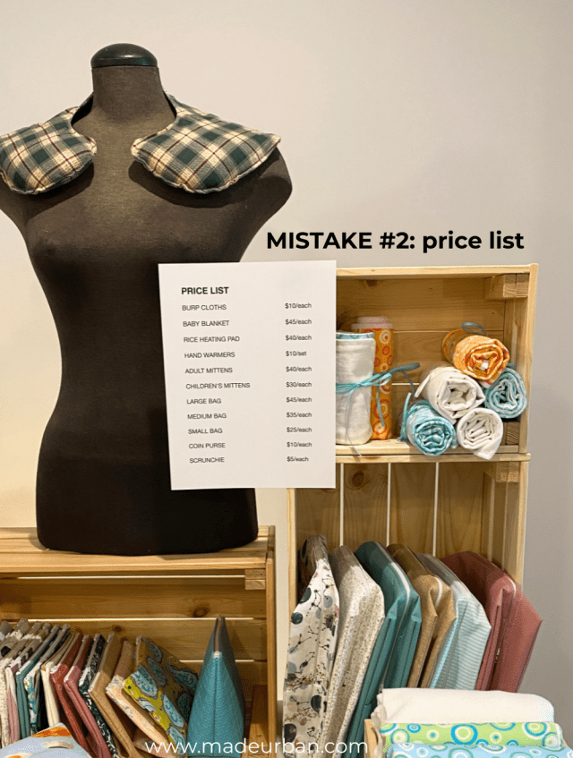 price list