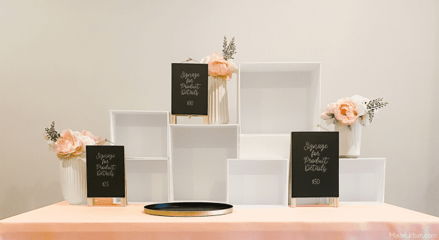 3-color craft show display