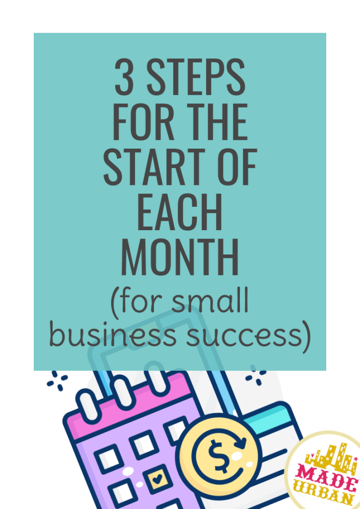 3 Steps for the Start of Each Month
