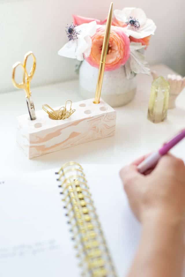 desk organizer stocking stuffer diy