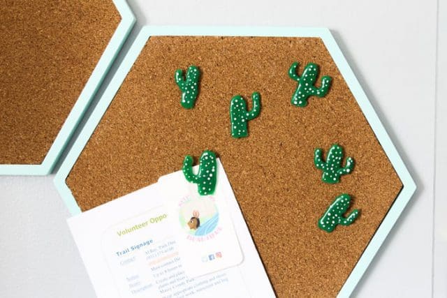 cactus pushpin stocking stuffer diy