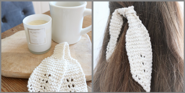 Knitted hair tie stocking stuffer