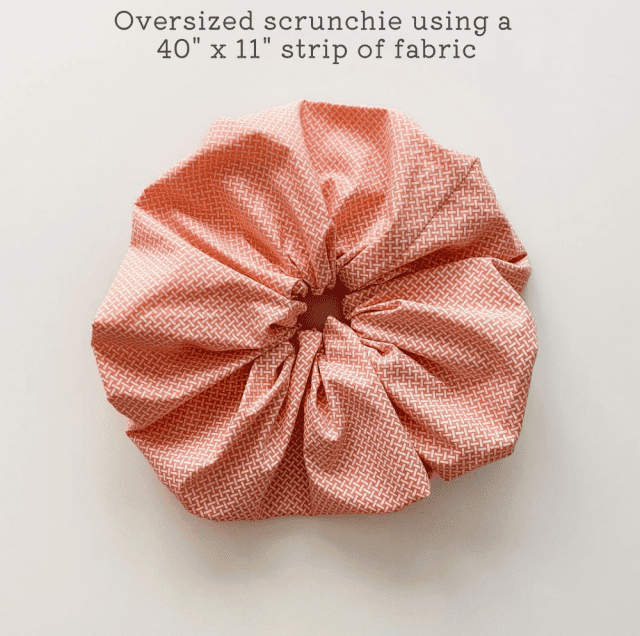 Oversized scrunchie pink