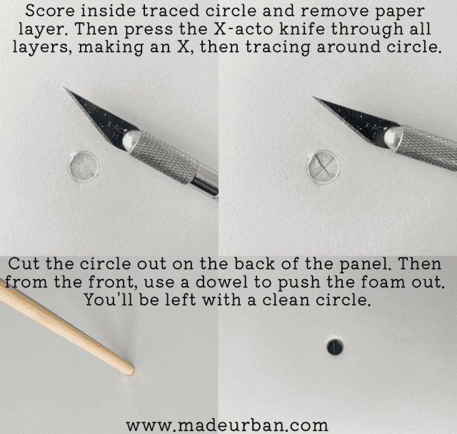 Cut out circles