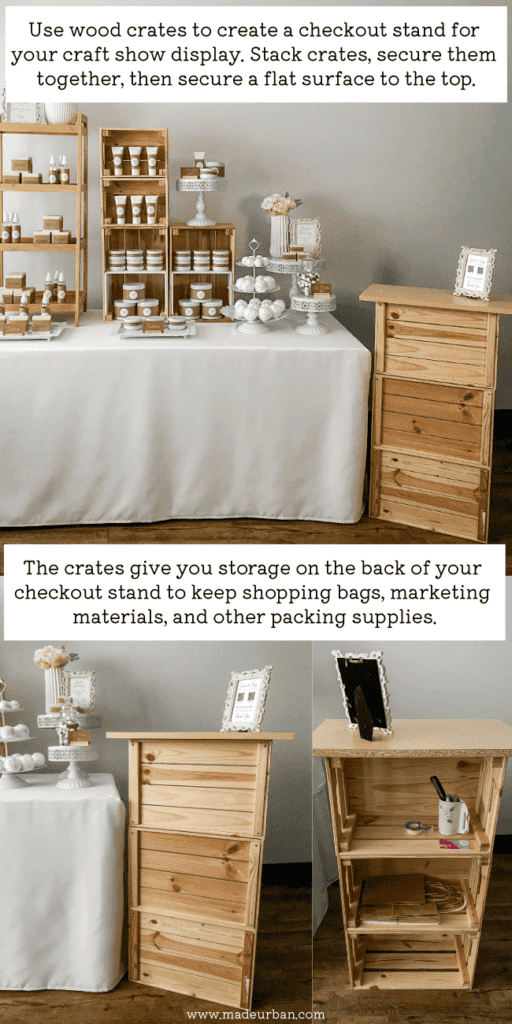 Craft Show Display Ideas Using Crates - Made Urban