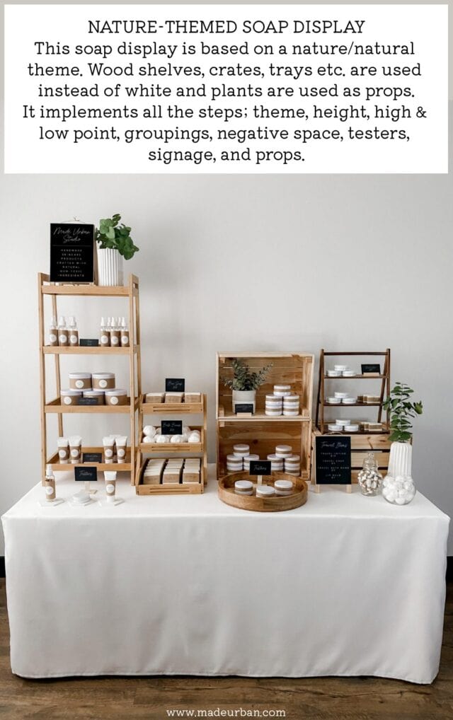 Props used in soap display