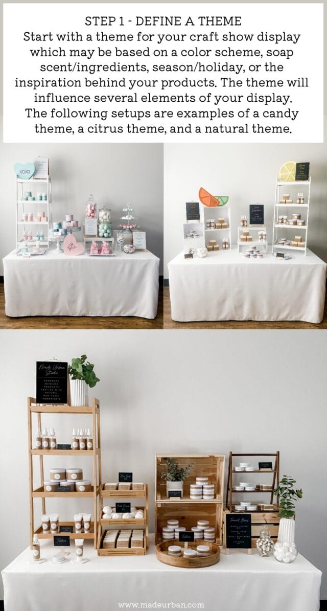 Themes for soap craft show displays
