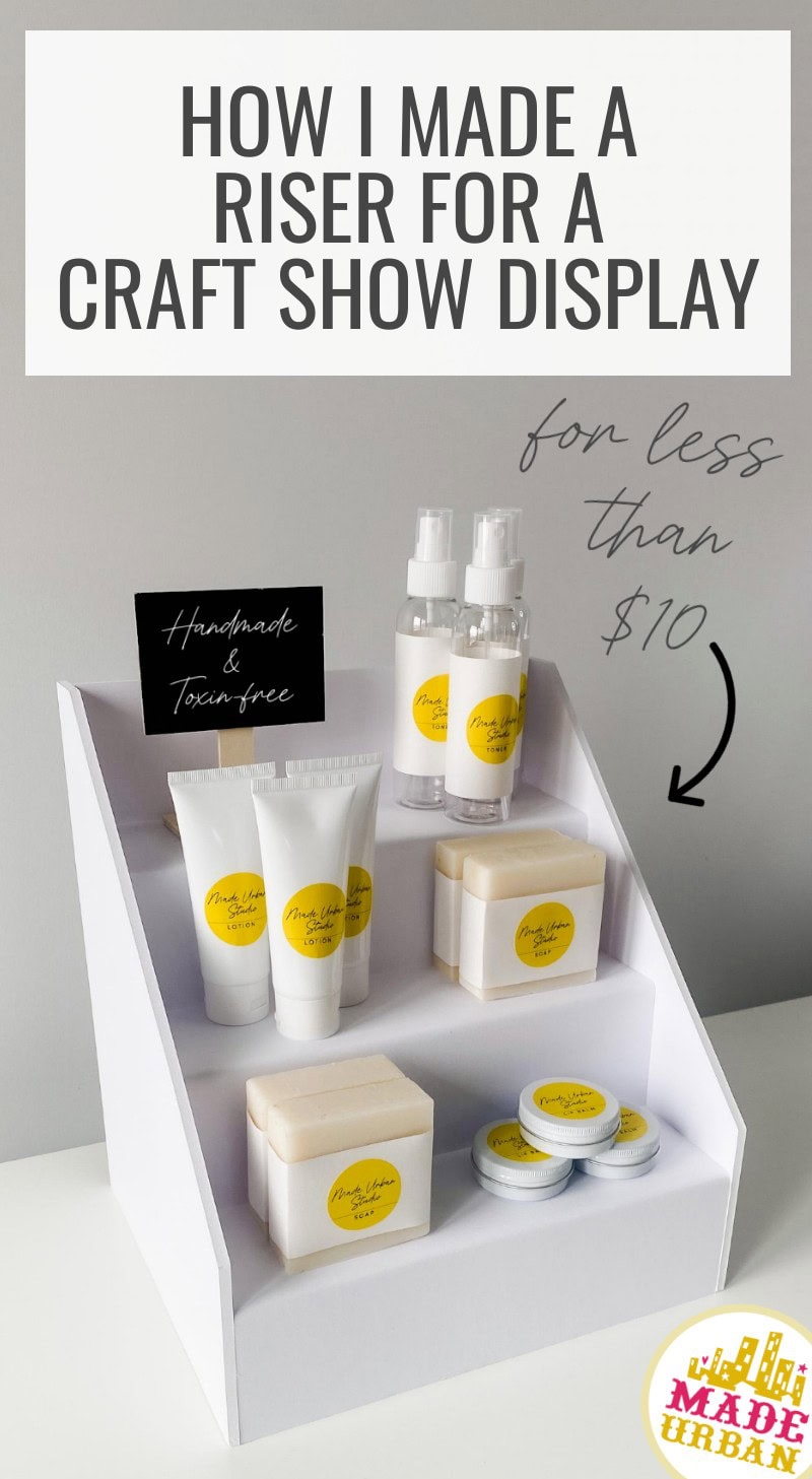 How I Made a Riser for a Craft Show Display (for under $10)