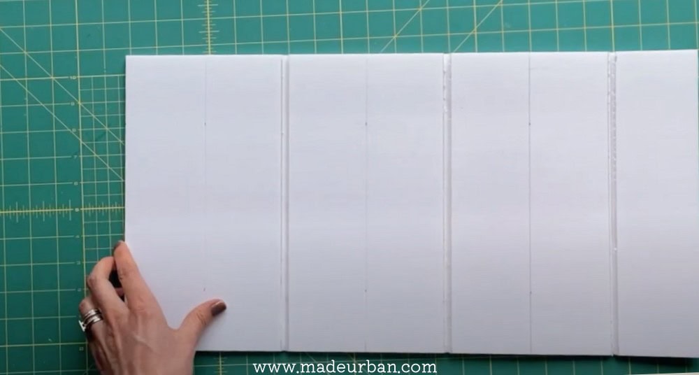 Mitered cut every second line