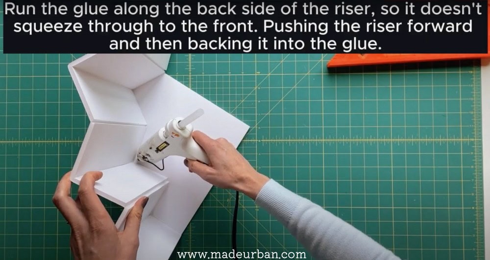 Glue riser to side panels