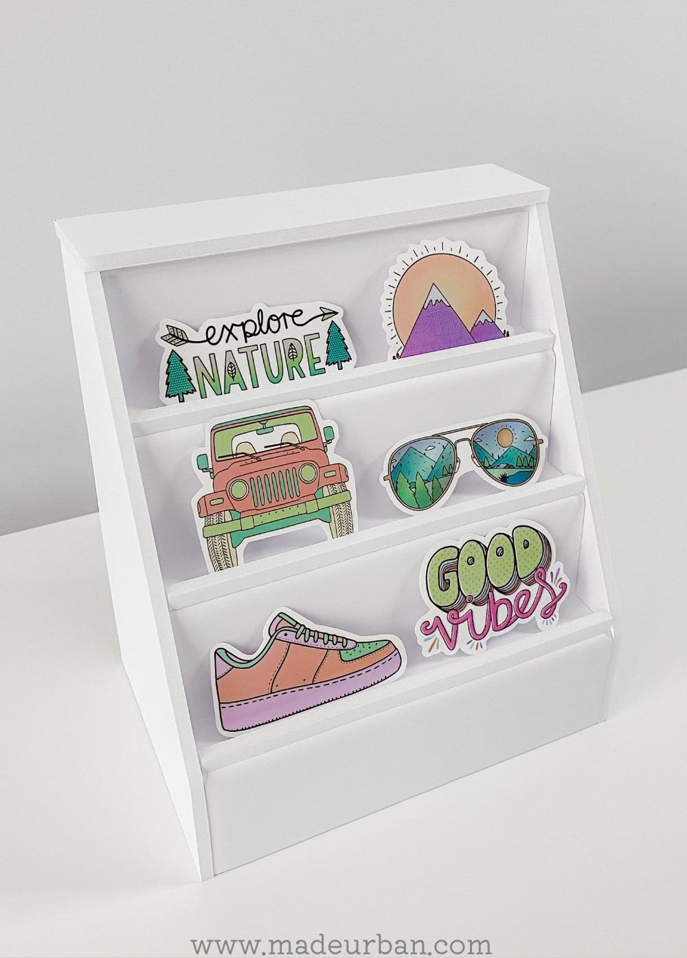 Sticker display riser