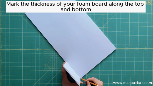 mark foam board thickness
