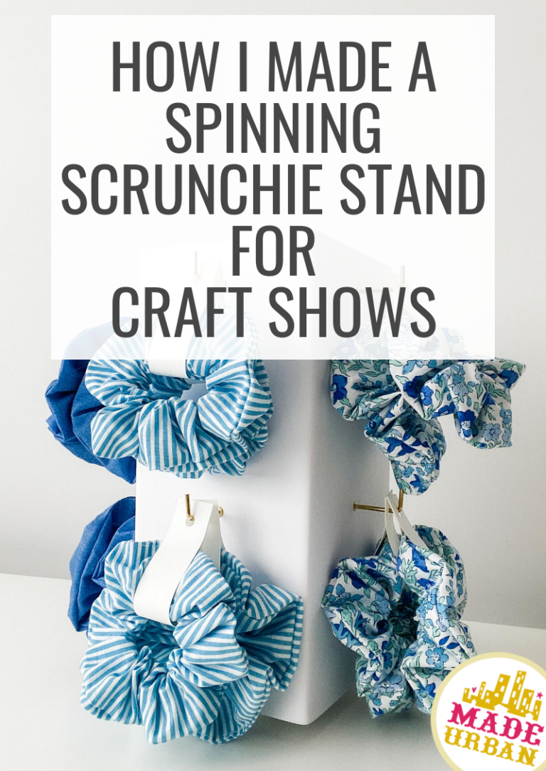 How I Made a Spinning Scrunchie Stand for Markets