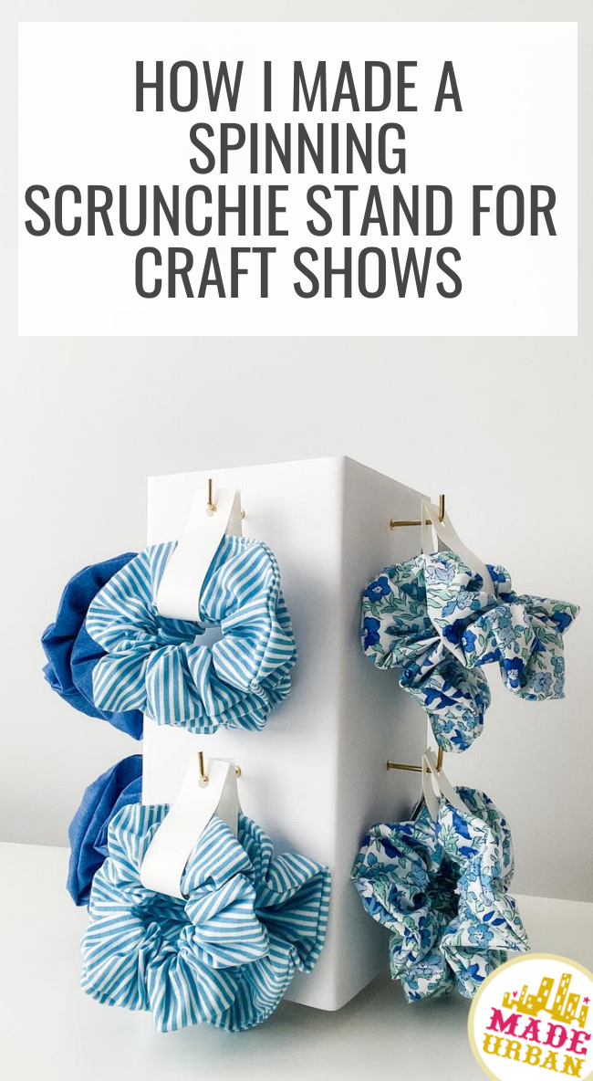 How I Made a Spinning Scrunchie Stand for Craft Shows