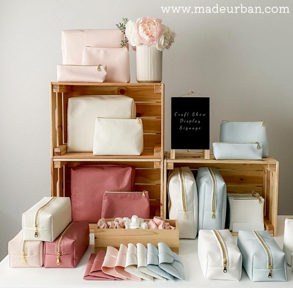 niched down craft show table
